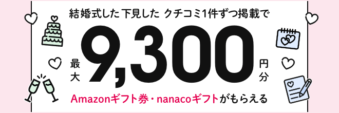 ウェディングパークの結婚式口コミキャンペーン