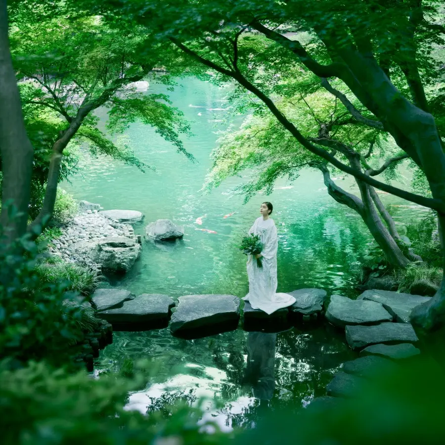 八芳園の庭園の様子
