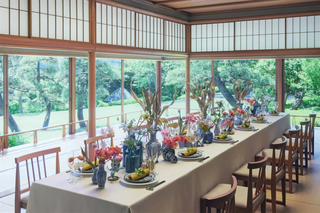 八芳園の披露宴会場茜庵