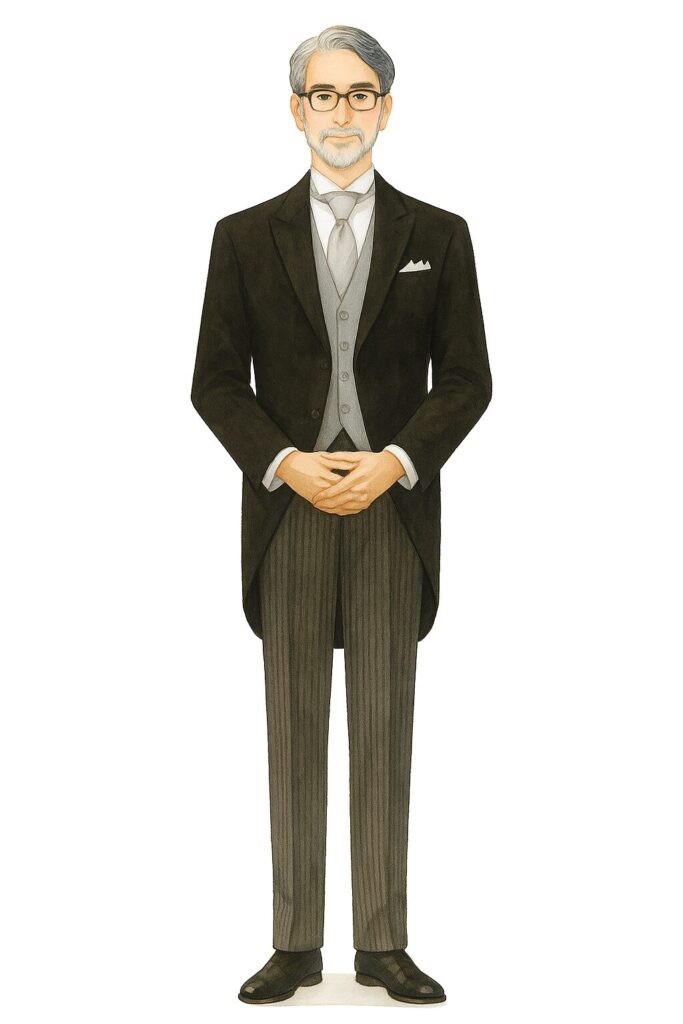 新郎新婦の父親の衣装例(モーニング)